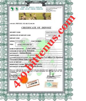 419The Deposit Certificate